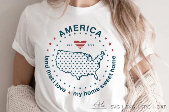 America SVG, 4th of July PNG Sublimation