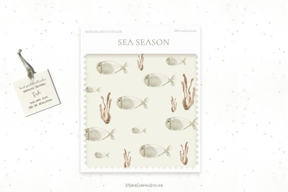 Bringing the Ocean to Life with Sea Life Watercolor Seamless Patterns