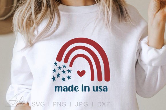 Celebrate Patriotism with Made in USA Svg, 4 of July Tshirt Design