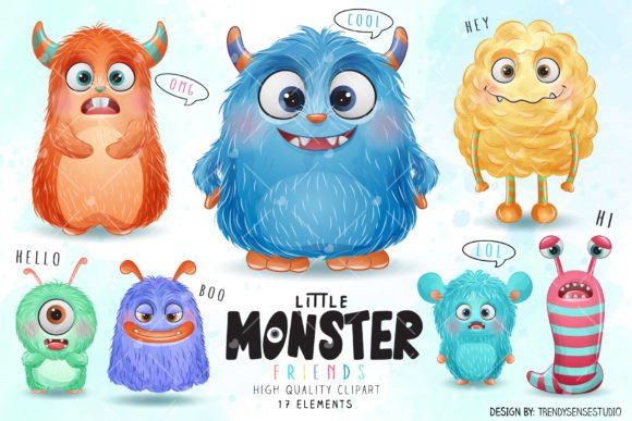 Little Monster Friends Clipart: A Strategic Asset for Brand Storytelling and Visual Communication