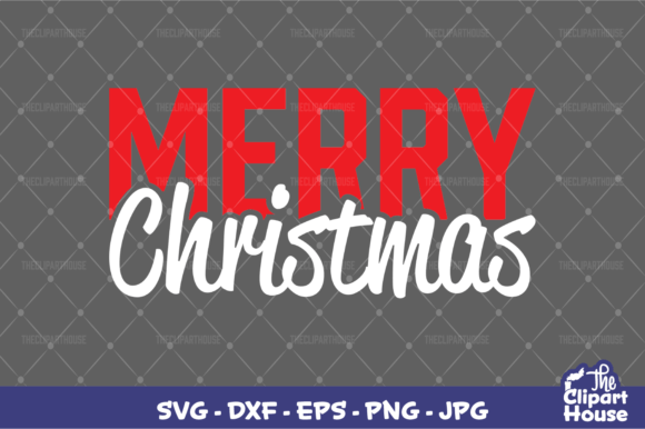 Merry Christmas Text: Festive Design for Cricut & Silhouette