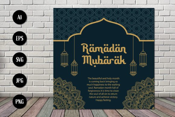 Ramadan Greeting Card Design for Festive Messages