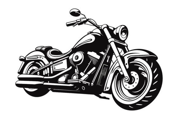 Unlocking New Creative Motorcycle Silhouette Black for Your Print on Demand Business