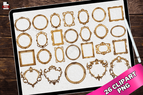 Victorian Baroque Vintage Gold Frames