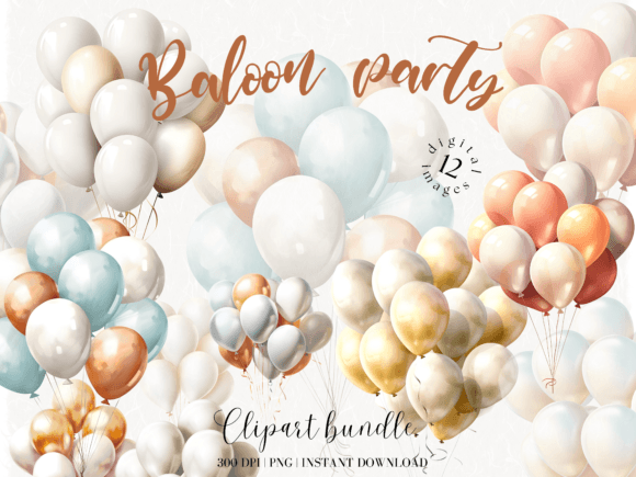 Watercolor Balloon Bundle: A Creative Asset for Personal and Professional Projects