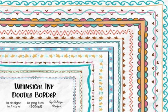 Whimsical Ink Doodle Border: Integrating Hand-Drawn Charm into Professional and Personal Workflows